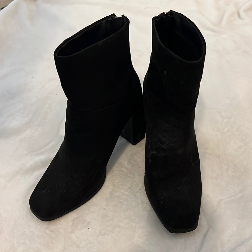 Just fab black booties